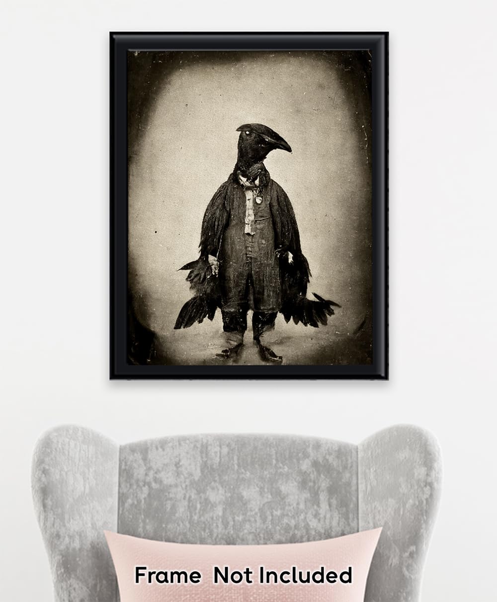 【一点物アート】Dear. Rotten peoples Amazon.com: Raven Man 16x20 Unframed Print – Surreal & Eerie